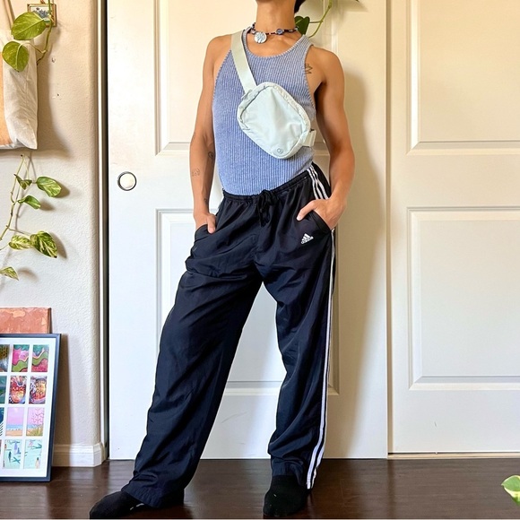 adidas Other - Vintage Nylon Adidas Trackpants